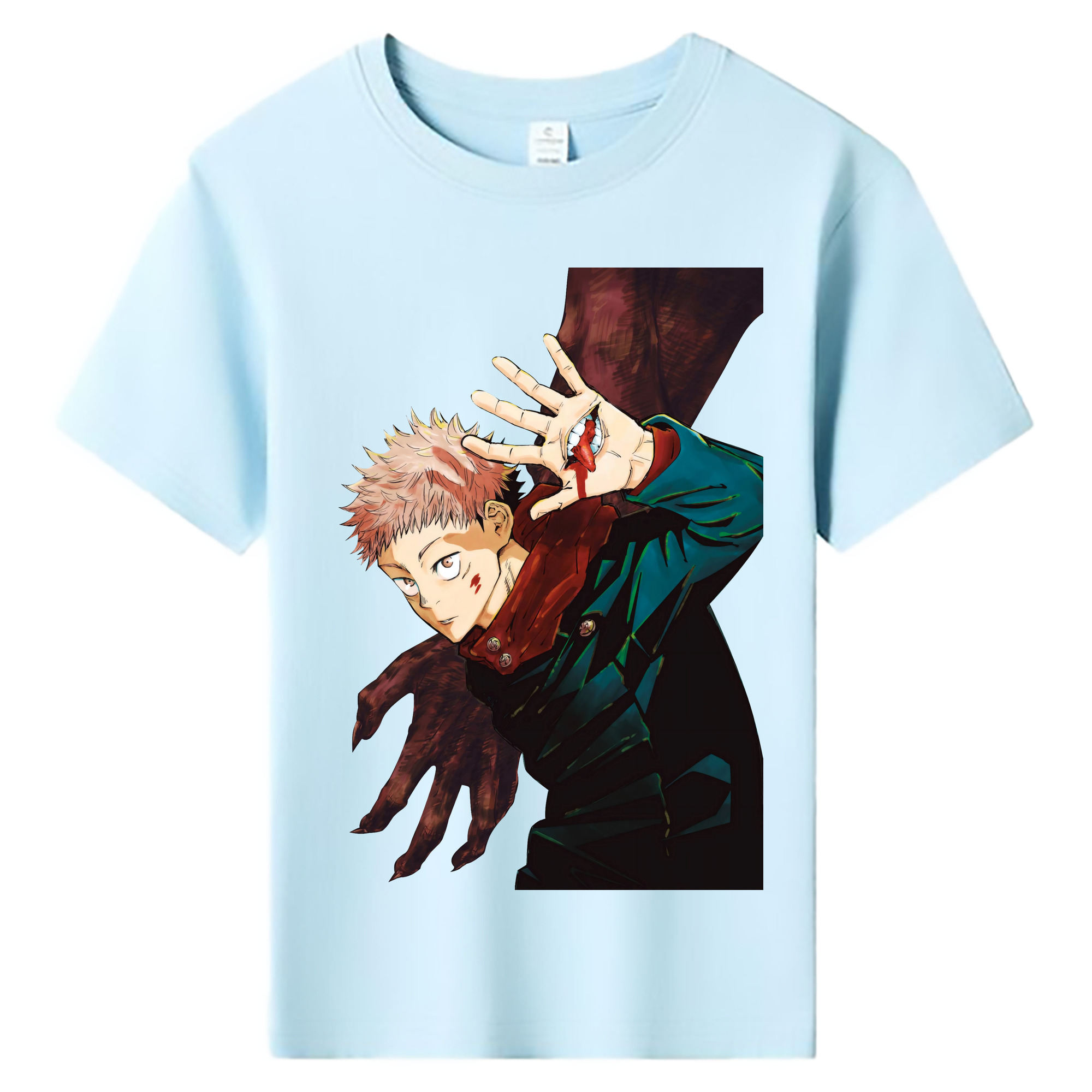 （画像用） 呪術廻戦 Jujutsu Kaisen 綿100％キッズTシャツ（フロントプリント）
